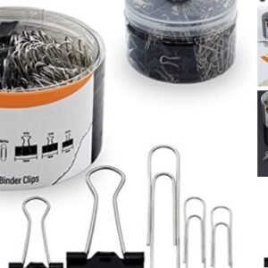 Binder Clips & Paper Clips Set